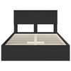 vidaXL Postel s &uacute;ložn&yacute;m prostorem Čern&aacute; 135 x 190 cm kompozitn&iacute; dřevo