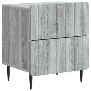 vidaXL Nočn&iacute; skř&iacute;ňka &Scaron;ed&aacute; sonoma 43 x 34,5 x 49,5 cm Kompozitn&iacute; dřevo