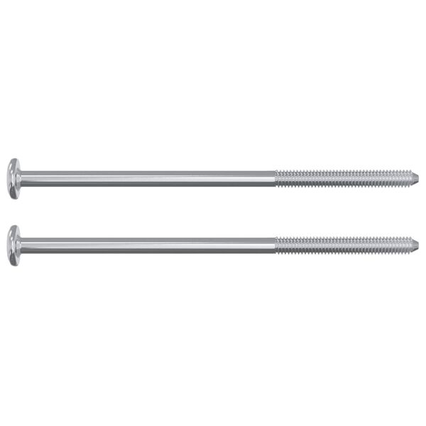 vidaXL &Scaron;roub 12 pcs Stř&iacute;brn&aacute; M6 x 120 mm Ocel