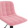 vidaXL Otočn&eacute; j&iacute;deln&iacute; židle 2 ks růžov&eacute; samet