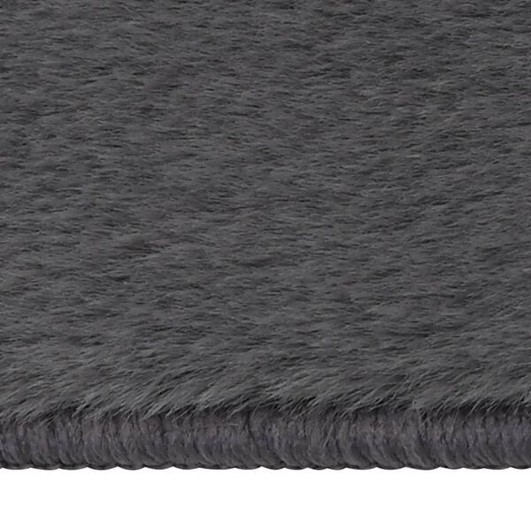 vidaXL Koberec uměl&aacute; kr&aacute;lič&iacute; kůže 180 x 270 cm antracitov&yacute;