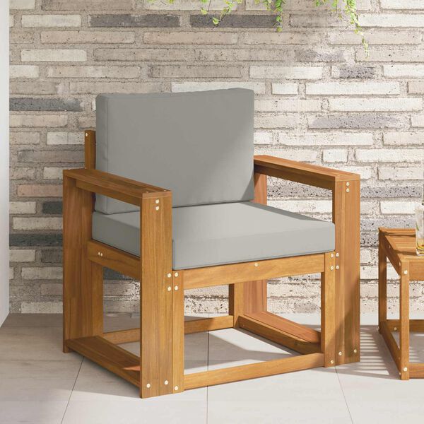 vidaXL Venkovn&iacute; pohovka Masivn&iacute; ak&aacute;ciov&eacute; dřevo a polyester