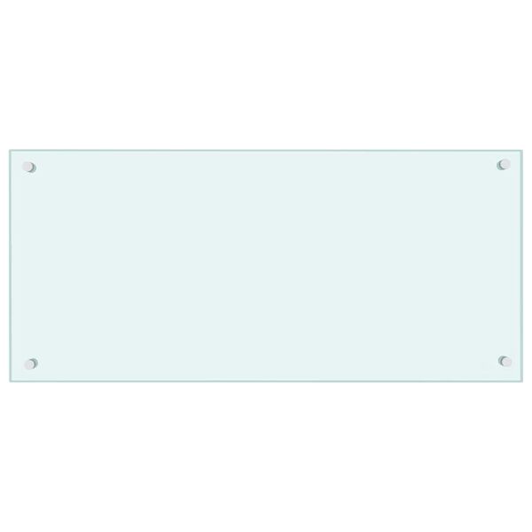 vidaXL Kuchyňsk&yacute; panel ml&eacute;čn&yacute; 90 x 40 cm tvrzen&eacute; sklo