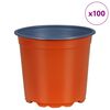vidaXL Květinov&yacute; květin&aacute;č 100 pcs Keramika &Oslash; 15 x 13 cm Plast