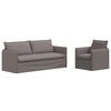 vidaXL Set pohovek 2 ks Taupe Textil