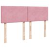 vidaXL Box spring postel s matrac&iacute; růžov&aacute; 140x190 cm samet
