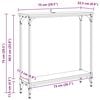 vidaXL Konzolov&yacute; stolek Star&eacute; dřevo 75 x 22,5 x 75 cm kompozitn&iacute; dřevo