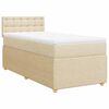 vidaXL Box spring postel s matrac&iacute; kr&eacute;mov&aacute; 100 x 200 cm textil