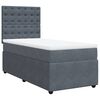 vidaXL Box spring postel s matrac&iacute; tmavě &scaron;ed&aacute; 80 x 200 cm samet