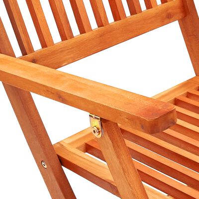 vidaXL Skládací zahradní židle 6 ks masivní eukalyptové dřevo