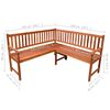 vidaXL Zahradn&iacute; rohov&aacute; lavice s podu&scaron;kami 150 cm masivn&iacute; ak&aacute;cie