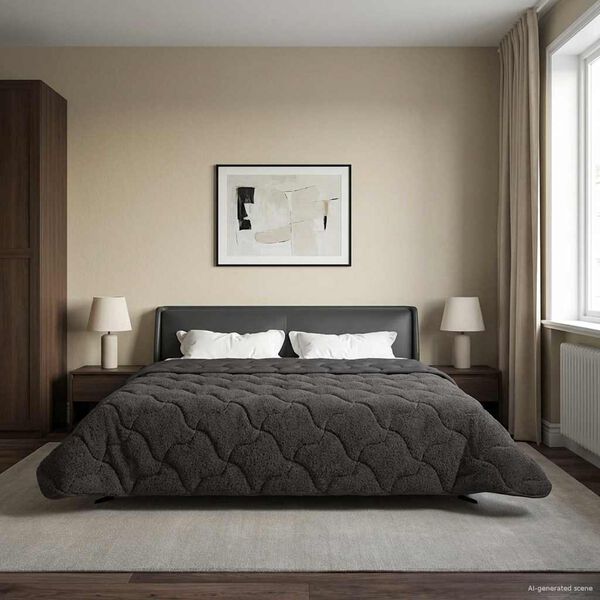 vidaXL Zimn&iacute; přikr&yacute;vka &Scaron;něrov&aacute;n Antracit 200 x 240 cm