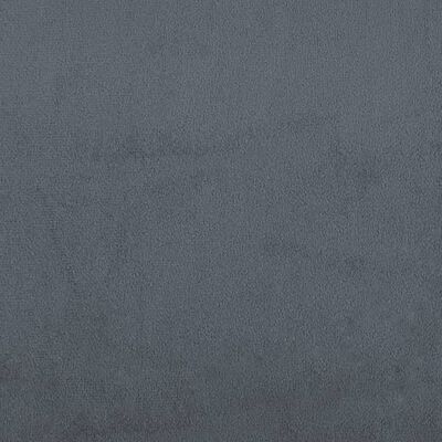 vidaXL Lavice s opěradlem tmavě šedá 119,5 x 64,5 x 75 cm samet