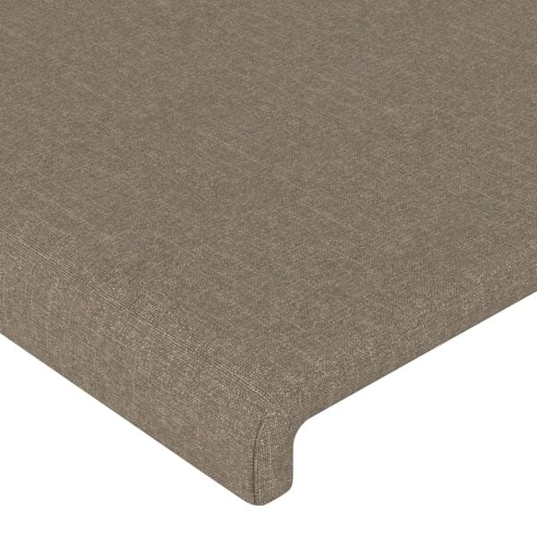 vidaXL Čelo postele 2 ks taupe 90x5x78/88 cm textil