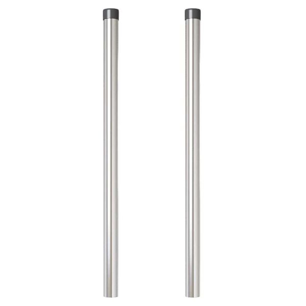 vidaXL Plotové sloupky 2 pcs Stříbrná 50 cm Práškově lakovaná ocel