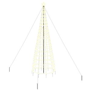vidaXL LED v&aacute;nočn&iacute; strom EKENAS 400 cm 800 LED Tepl&aacute; b&iacute;l&aacute; Ocel Zlat&aacute;
