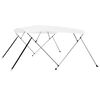 vidaXL Bimini stř&iacute;&scaron;ka se 4 oblouky b&iacute;l&aacute; 243 x 196 x 137 cm