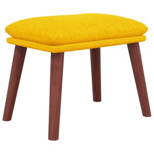 vidaXL Podnožka hořčicově žlut&aacute; 45 x 29,5 x 35 cm textil