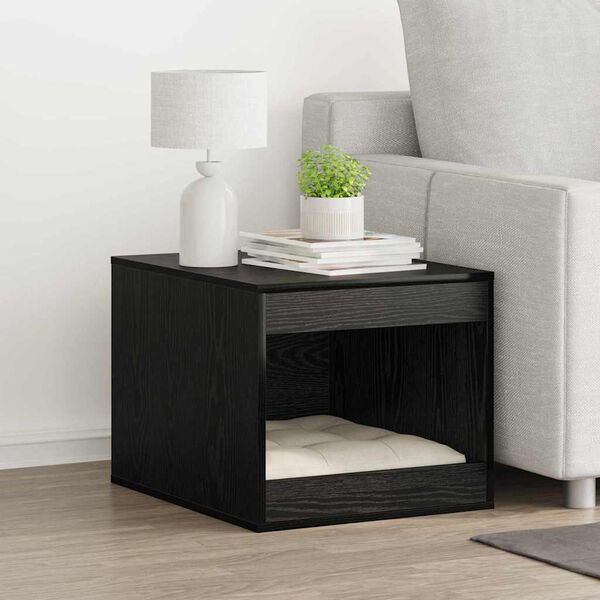 vidaXL Enclosure pro kočičí záchod Černý dub 47 x 59 x 42 cm