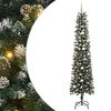 vidaXL Uměl&yacute; v&aacute;nočn&iacute; stromeček Zelen&aacute; 240 cm PVC, plast a ocel