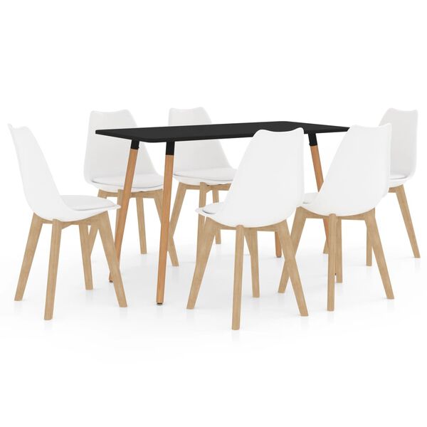 vidaXL 7d&iacute;ln&yacute; j&iacute;deln&iacute; set b&iacute;l&yacute;