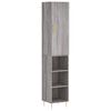 vidaXL Skř&iacute;ň highboard &scaron;ed&aacute; sonoma 34,5 x 34 x 180 cm kompozitn&iacute; dřevo