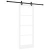 vidaXL Posuvn&eacute; dveře ORKDAL B&iacute;l&aacute; a čern&aacute; 83 x 211 cm