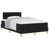 vidaXL Postel s boxspringem s pol&scaron;t&aacute;řem Čern&aacute; 120 x 190 cm textil