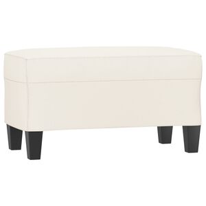 vidaXL Lavice kr&eacute;mov&aacute; 70x35x41 cm uměl&aacute; kůže