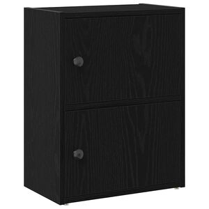 vidaXL Knihovna čern&yacute; dub 40x24x52 cm kompozitn&iacute; dřevo