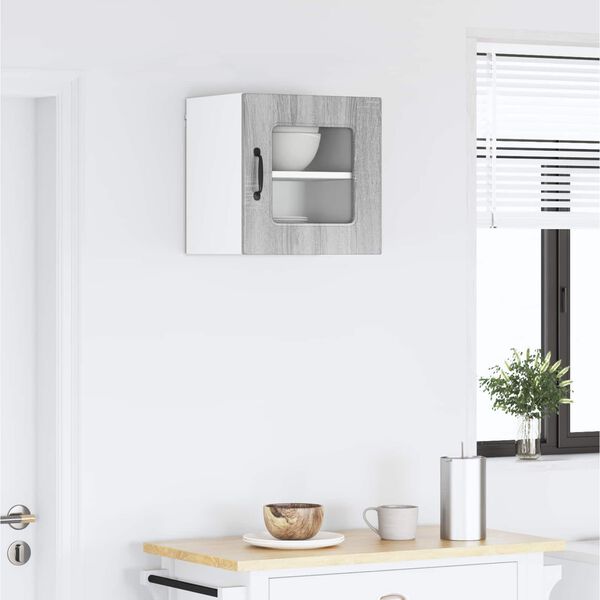 vidaXL Kuchyňsk&aacute; skř&iacute;ň s &uacute;loži&scaron;těm Kalmar &Scaron;ed&aacute; Sonoma 40 x 31 x 40 cm