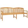 vidaXL Ručně vyřez&aacute;van&aacute; růžov&aacute; lavice 228 x 60 x 90 cm Př&iacute;rodn&iacute;