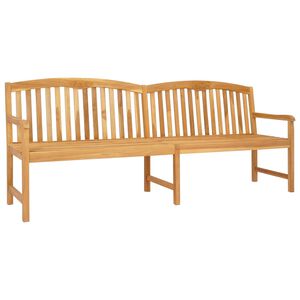 vidaXL Ručně vyřez&aacute;van&aacute; růžov&aacute; lavice 228 x 60 x 90 cm Př&iacute;rodn&iacute;