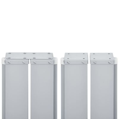 vidaXL Zatahovací boční markýza krémová 140 x 600 cm