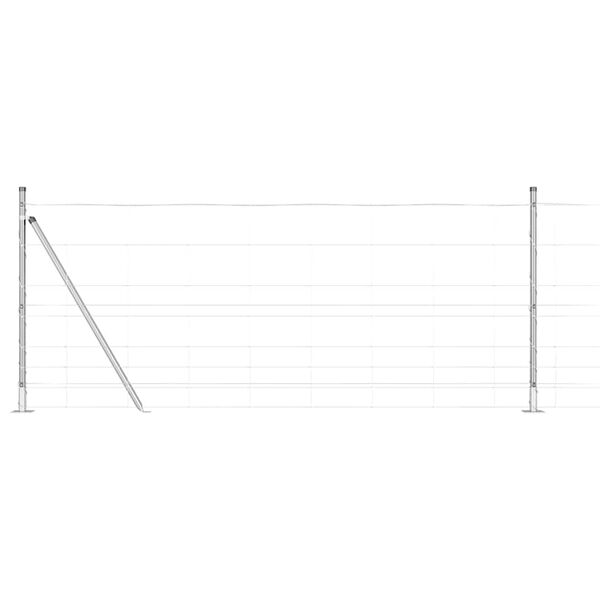 vidaXL Plotov&yacute; sloupek. Pozinkovan&yacute; 100 x 1 m Ocel