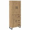 vidaXL Vysok&yacute; bufet 2 pcs Artisanov&yacute; dub 69,5 x 34 x 180 cm