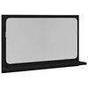 vidaXL Zrcadlov&aacute; police Čern&yacute; dub 60 x 10,5 x 37 cm Kompozitn&iacute; dřevo