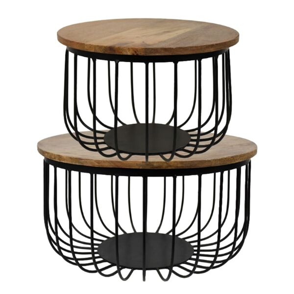 HSM Collection 2d&iacute;ln&aacute; sada konferenčn&iacute;ch stolků Maden kulat&aacute;