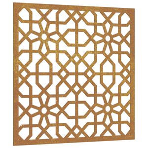 vidaXL Zahradní nástěnná dekorace 55 x 55 cm corten Maurský design