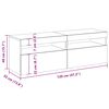 vidaXL TV skříňky s LED osvětlením 2 ks šedé sonoma 60 x 35 x 40 cm