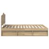 vidaXL R&aacute;m postele s čelo Sonoma 160 x 200 cm Masivn&iacute; borov&eacute; dřevo
