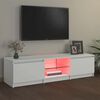 vidaXL TV skř&iacute;ňka s LED osvětlen&iacute;m b&iacute;l&aacute; 140 x 40 x 36 cm