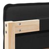 vidaXL Čalouněné čelo postele s čelo Přirozená a černá 75 cm