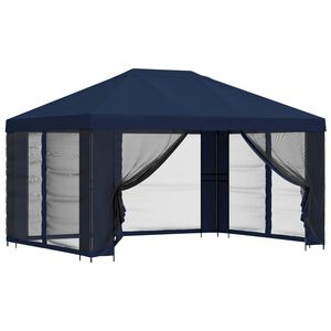 vidaXL Zahradn&iacute; alt&aacute;n se stěnami 4 &times; 3 m Modr&aacute; Polyester a ocel