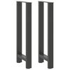 vidaXL Nohy k barov&eacute;mu stolu antracitov&eacute; 2 ks 40 x (100-101) cm ocelov&eacute;