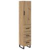 vidaXL Vysok&yacute; bufet Artisanov&yacute; dub 34,5 x 34 x 180 cm kompozitn&iacute; dřevo