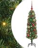 vidaXL Uměl&yacute; v&aacute;nočn&iacute; stromeček Zelen&aacute; 120 cm PVC, ocel a plast