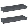 vidaXL Sada pol&scaron;t&aacute;řů na paletu 2 pcs Antracit 120 x 40 x 8 cm