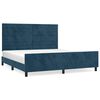 vidaXL R&aacute;m postele bez matrace tmavě modr&yacute; 160x200 cm samet