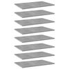 vidaXL Př&iacute;davn&eacute; police 8 ks betonově &scaron;ed&eacute; 60 x 40 x 1,5 cm dřevotř&iacute;ska